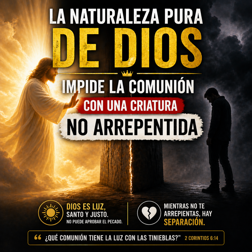 Dios y el pecador no se puede unir - cristianos educados
