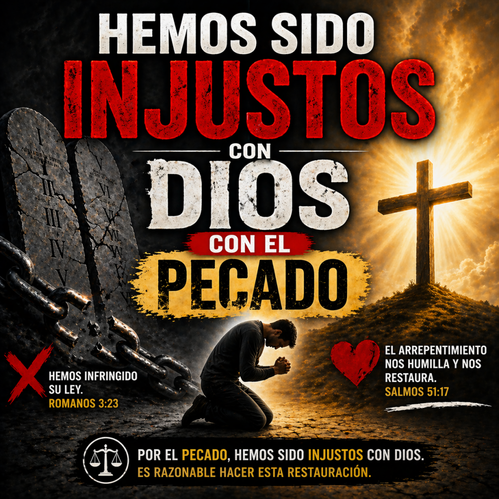 Somos injusto con Dios - cristianos educados