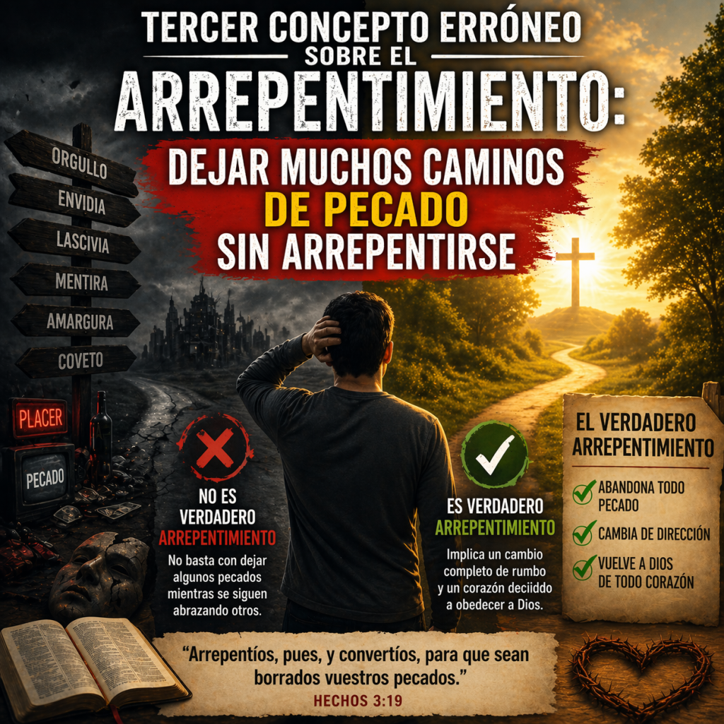 dejar muchos caminos de pecado - cristianos educados