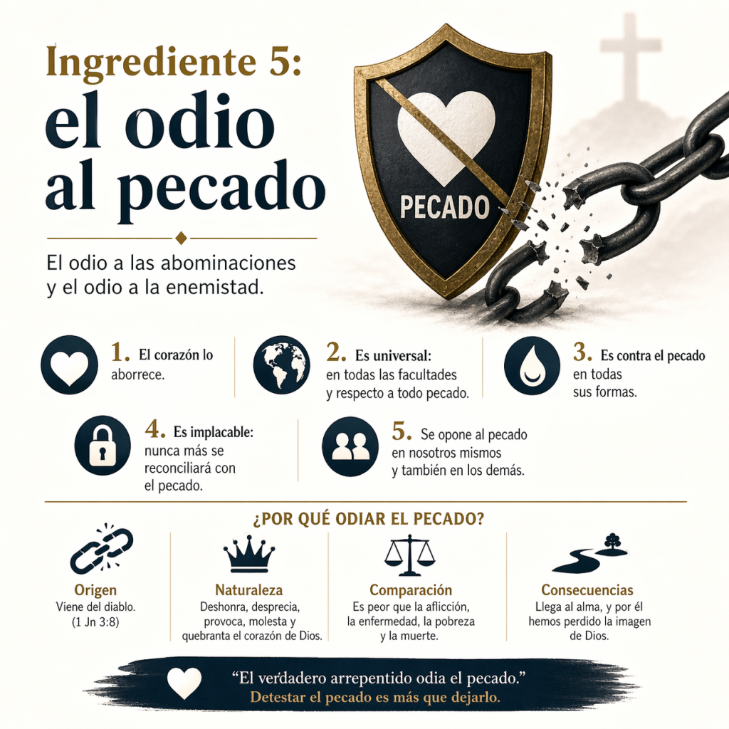 odio al pecado - cristianos educados